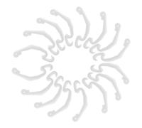 GANAZONO Lot de 20 Clips De Porte Et Boucles De Fixation pour Cage Petits Animaux, Conception Hygiénique, Compatible Lapin, Hamster Et Oiseau, Accessoires pour Enclos Sécurisé