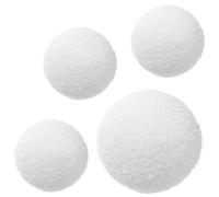 GANAZONO Lot De 4 Boules Filtrantes Piscine Réutilisables 7,5 Cm Haute Densité en Mousse Résistante Flottantes pour Filtration Et Nettoyage des Particules Fines Piscine