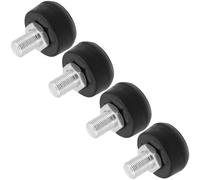 GANAZONO Lot de 4 Butées pour Patins à roulettes Quad Embouts de Frein en Caoutchouc Noir à Structure Alvéolée Accessoire de Rechange Résistant pour Contrôle Précis Vitesse en Extérieur