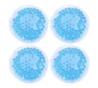 GANAZONO Lot de 4 Compresses Rondes Réutilisables 8 CM Billes pour Thérapie Chaud Froid Coussinets de Soin pour Allaitement Soulagement de L'Engorgement Bleu