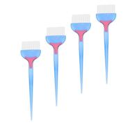 GANAZONO Lot de 4 Peignes à Teinture et Brosses à Cheveux Professionnels, Doux, Taille Moyenne, Adaptés pour Salon et Maison, Usage Coloration Capillaire, Bleu Cosmo