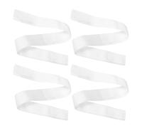GANAZONO Lot de 4 Sangles Blanches en Nylon pour Filet de Volley-Ball Extérieur Bande Centrale de Tension Solide et Précise pour Compétition Multisports Accessoires Portables pour