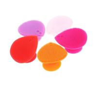 GANAZONO Lot De 5 Brosses En Silicone Cœur Multifonction, Brosse De Massage Doux Et Nettoyage Visage, Brosse Shampooing Pour Cheveux Bébé, Usage Corps Et Tête, Accessoires Bien-toute La Famille