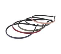 GANAZONO Lot de 5 Serrage-têtes en Cuir Fin pour Femmes et Filles, Bandeaux Élégants pour Décorer et Fixer les Cheveux, pour Se Laver le Visage ou Se Maquiller