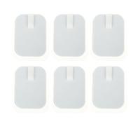 GANAZONO Lot De 6 Coussinets Électrodes Carrés 4,5x6 Cm Auto-adhésifs En Gel De Silicone Conducteur Réutilisables Pour Électrostimulateur Physiothérapie Usage Dos Cou Épaules Genoux Pieds