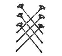 GANAZONO Lot De 6 Mâts De Drapeau pour Guidon De Vélo Drapeaux De Vélo avec Poteau Mâts De Drapeau Kit De Montage Bleu