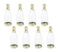 GANAZONO Lot de 8 Boîtes à Bonbons Transparentes Couleur Dorée, Grosse Taille 148x52mm, Boîte de Chocolats de Mariage, Coffret Présent pour Fête, Support de Rangement Plastique Solide