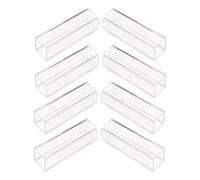 GANAZONO Lot de 8 Petites Cuvettes Transparentes en Plastique 4,5ml, Faciles à Utiliser et Observation Simple pour Laboratoire et Analyses Précises