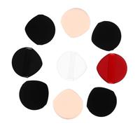 GANAZONO Lot de 9 Houppettes à Poudre Visage et Corps, Forme Goutte et Triangle, Non Latex, Couleurs Rouge, Noir et Blanc, Applicateur Maquillage Doux pour Femmes, Usage Quotidien