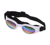 GANAZONO Lunettes De Soleil pour Chien Lunette De Soleil Lunettes De Chien pour Petits Chiens Été Bretelles Teckel Chiot des De Protection Cool UV Patte Blanche Abdos