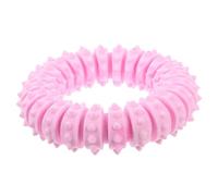 GANAZONO Mâcher Résistant pour Chien TPR Cercle de Dentition pour Chiots Accessoire Pratique pour Dressage et Jeu Adapté Aux Petits et Grands Chiens Rose
