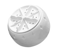 GANAZONO Machine à Laver Portable à Turbine Ultrasonique pour Évier Laveuse Mini USB pour Intérieur Voyage Universités et Camping Blanc