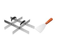 GANAZONO Marqueur Séparateur de Gâteau en Acier Inoxydable, Portions Égales | Découpe Précise, Usage Hygiénique, pour Boulangeries et Cuisines, Compatible Brownies et Riz, Multifonction