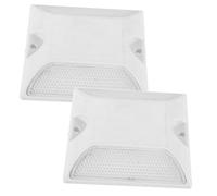 GANAZONO Marqueurs Routiers Aluminium Réflecteurs de Goujons Routiers Durables et Étanches Signalisation de Sécurité pour Allée et Routes Visibilité Nocturne Améliorée Double Face Jaune