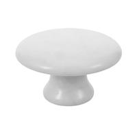 GANAZONO Masseur Champignon de Jade Blanc pour Visage et Ventre, Pierre de Massage Gua Sha Facile à Saisir, Adapté aux Soins Personnels Quotidiens