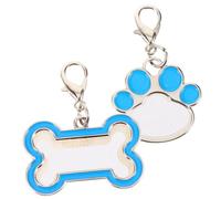 GANAZONO Médaille D'identité Personnalisée Pour Chiens Et Chats, Étiquette En Acier Inoxydable Résistante à La Sublimation, Petite Plaque Métallique Solide, Adaptée Aux Colliers D'animaux De Compagnie