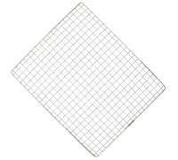 GANAZONO Mini Grille à Rôtir Carrée en Acier Inoxydable Argenté sans Bavure et Résistante la Déformation pour Barbecue Extérieur Cuisine Maison
