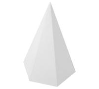 GANAZONO Modèle Géométrique en Gypse pour Croquis et Étude des Ombres | Blanc, Surface Lisse à Texture Fine, Outil Pédagogique pour Étudiants en Art et Préparation aux Examens
