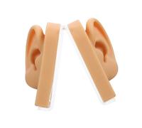GANAZONO Modèle Oreille Silicone Souple avec Support Présentoir Boucle Oreille pour Exposition Bijoux et Entraînement Au Perçage