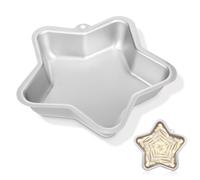 GANAZONO Moule à Gâteau Étoile Aluminium Antiadhésif Cuisson Cinq Branches pour Gâteaux Cupcakes Desserts Anniversaires Mariages et Fêtes Facile Entretien et Réutilisable