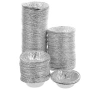 GANAZONO Moules à Tartelettes Aluminium Antiadhésifs 600 Pièces Supports Ronds pour Cuisson de Muffins et Tartes Maison