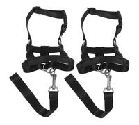 GANAZONO Muselière Réglable Anti-Morsure pour Chien 2Pcs en Nylon Souple pour L'Entraînement en Extérieur