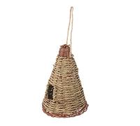 GANAZONO Nid Oiseaux Suspendu Décoration Extérieure pour Petits Oiseaux Maison pour Perroquets Lifelike pour Jardin Maison