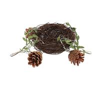 GANAZONO Nid Suspendu Rotin Naturel pour Perruches Et Perroquets Nid Balançoire Et Confortable Oiseau Tissé pour Cage Lieu De Repos Et Jeu Accroché