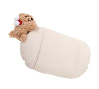 GANAZONO Oreiller Appuie-Tête Voiture Ergonomique Blanc en Matériau Respirant Quatre Saisons avec Motif Cartoon Coussin Cervical de Maintien pour Longues Distances et Accessoires de