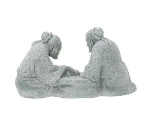 GANAZONO Ornement de Paysage en Grès pour Terrarium, Mini Décor D'échecs Vintage, Décoration Sûre pour Reptiles et Poissons, Ornement Cylindrique pour Micro-paysages, Aménagement Paysager