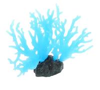 GANAZONO Ornement de récif simulé pour Aquarium Grand modèle Bleu décoration créative pour réservoir de Poissons Sculpture décorative réaliste pour aménagement Aquarium