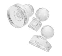 GANAZONO Outil de Pressage Maquillage 3 Pièces 1/4 1/2 Pouces Rond Polyvalent pour Fard à Paupières Blush Sourcils Usage Maison