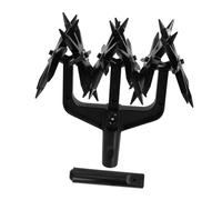 GANAZONO Outil de Scarification Rotatif de Jardin en Plastique pour Réensemencement Gazon, Griffe Légère pour Mélanger et Décompacter la Terre, Outil Manuel Multifonction pour Jardinage