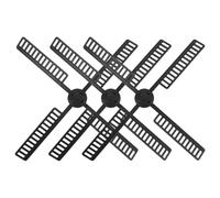 GANAZONO Pales D'éolienne de Jardin en Plastique 41x41 Cm, Lot de 3 Sets de Ensembles pour Remplacement Moulin à Vent Solaire Étanche, Décor Extérieur Jardin Terrasse Cour, Accessoires