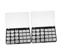 GANAZONO Palette Magnétique Vide Rangement Pratique pour Fards à Paupières 2pcs Légère et Fine en As et Fer pour Paquet à Maquillage ou Pochette