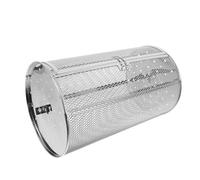 GANAZONO Panier Rotatif Acier Inoxydable pour Grill Électrique Cage de Cuisson Polyvalente pour Fruits Secs Noix Châtaignes et Viandes Outil de Rôtissage Pratique pour Barbecue et Four