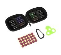 GANAZONO Paquet De Rangement Huiles Essentielles 7 Pièces avec 6 Flacons à Bille 5ml Portable en Verre Épais Résistant Aux Chocs pour Voyage Aromathérapie