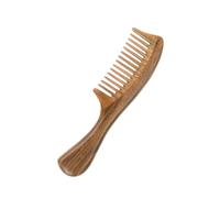 GANAZONO Peigne à Cheveux Bois de Santal Naturel Large et Portable Démêloir Antistatique avec Dents Arrondies Massage Du Chevelu pour Femmes Cadeau Relaxant et Léger