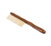 GANAZONO Peigne de Massage Bois de Santal Double Rangée de Dents Larges Antidérapant pour Chevelu et Massage Cervical