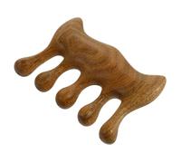 GANAZONO Peigne de Massage Bois Naturel Sans Manche Comb Pratique pour Cheveux Lisses ou Bouclés Masseur Chevelu Léger et Portable Soin Relaxant et Stimulation Canal Méridien Cadeau