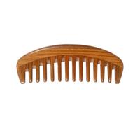 GANAZONO Peigne en Bois de Santal Vert à Dents Larges, Brosse de Massage Anti-Statique, Polissage Fin, pour Cheveux sans Accroche