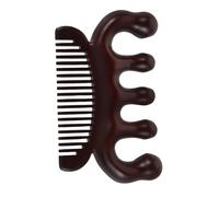 GANAZONO Peigne Massage Cheveux Bois de Santal à Dents Larges avec Boules Massantes pour Stimulation Du Chevelu Fatigue et Soin Antipelliculaire Adapté Femmes et Hommes