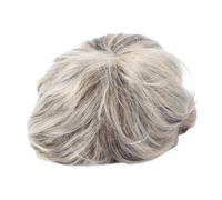 GANAZONO Perruque Synthétique Courte Noire pour Femme Cheveux Lisses Naturels Fibre Résistante Haute Température Style Ajustable Fêtes et Usage Quotidien