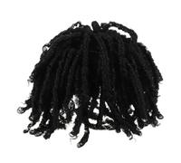 GANAZONO Perruque Tresses Dreadlocks Synthétiques Homme Femme Extension Crochet Cheveux Résistante et Naturelle Coiffure Afro Courte pour Street Dance