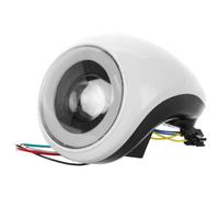 GANAZONO Phare LED Affichage Batterie et Klaxon Intégré pour Trottinette Électrique Construction Robuste en Plastique, Éclairage Haute Luminosité pour Scooter Électrique