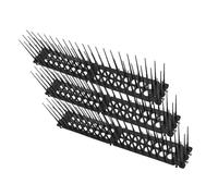 GANAZONO Pics Dissuasifs Anti-Oiseaux Extérieur pour Jardin Balcon, Lot De 3 Pièces Plastique Noir Haute Pointe, Protection Pigeons Chats Et Animaux Grimpeurs