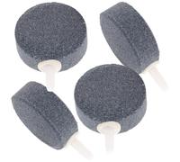 GANAZONO Pierre à Air Aquarium Lot de 4 Diffuseurs Bulles Ronds 4 CM Solide Réutilisables pour Aération et Décoration Aquarium Poissons