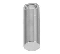 GANAZONO Pilulier Acier Inoxydable Petit Format, Boîte à Pilules Portable Étanche Porte-clés, Rangement Sécurisé pour Remède, Usage Voyage et Poche, Accessoire Pratique pour Adultes