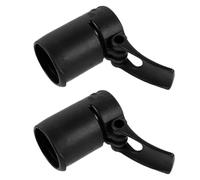 GANAZONO Pince de Réglage Rapide pour Pagaie 2 Pièces, Verrouillage | Noir, Insert Métal Intégré et Dents à Double Niveau, Montage sans Outil, pour Kayak et Sup