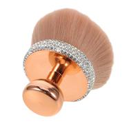 GANAZONO Pinceau à Blush Poudre Luxueux Tête Champignon Dense, Fibres Synthétiques Douces et Design Strass Élégant, pour Usage Quotidien et Voyage Portable
